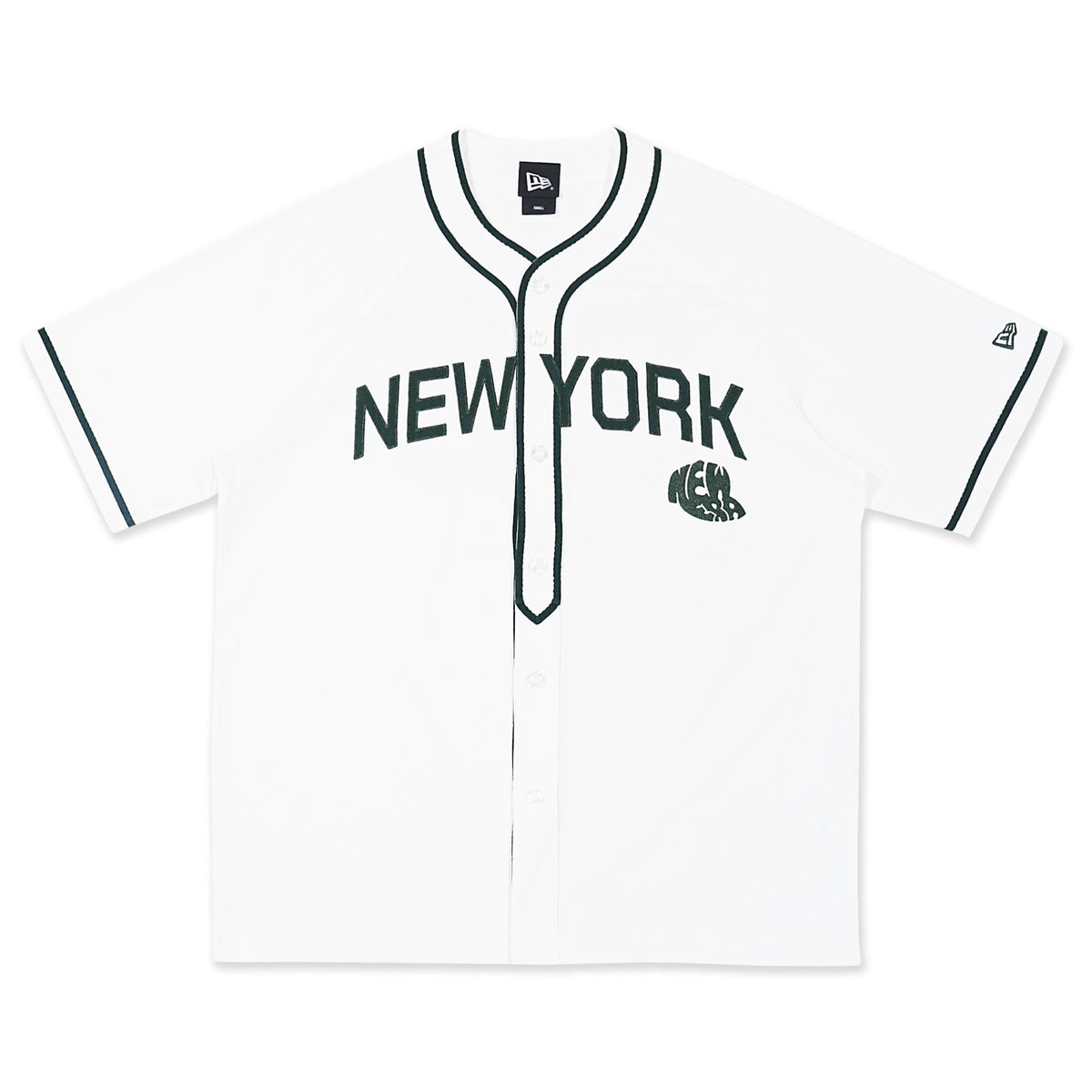 New Era New York White Short Sleeve Baseball Jersey