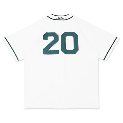 New Era New York White Short Sleeve Baseball Jersey
