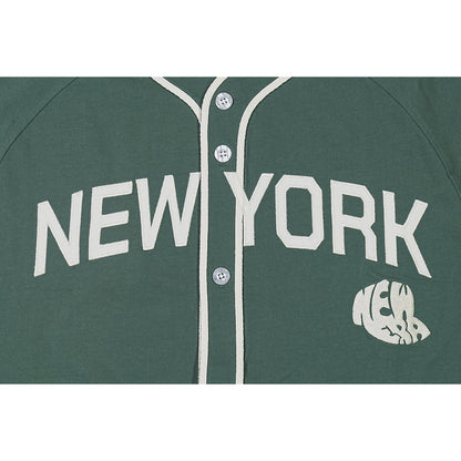 New Era New York Cilantro Green Short Sleeve Baseball Jersey