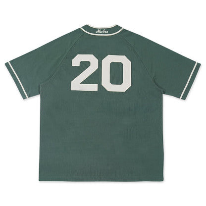 New Era New York Cilantro Green Short Sleeve Baseball Jersey