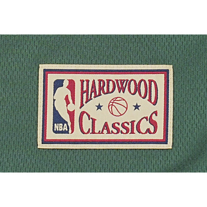 Seattle SuperSonics NBA Hardwood Classics Short Sleeve Cilantro Green Baseball Jersey