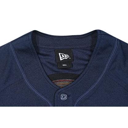 Golden State Warriors NBA Hardwood Classics Short Sleeve Navy Baseball Jersey