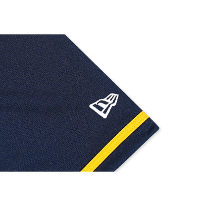 Golden State Warriors NBA Hardwood Classics Short Sleeve Navy Baseball Jersey