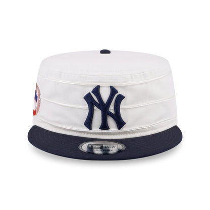 Pillbox New York Yankees Pillbox Pack 2-Tone Navy Visor Chrome White Snapback