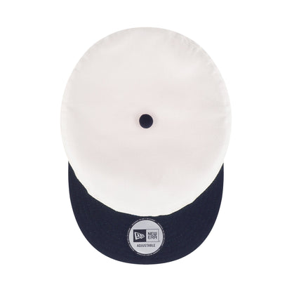 Pillbox New York Yankees Pillbox Pack 2-Tone Navy Visor Chrome White Snapback
