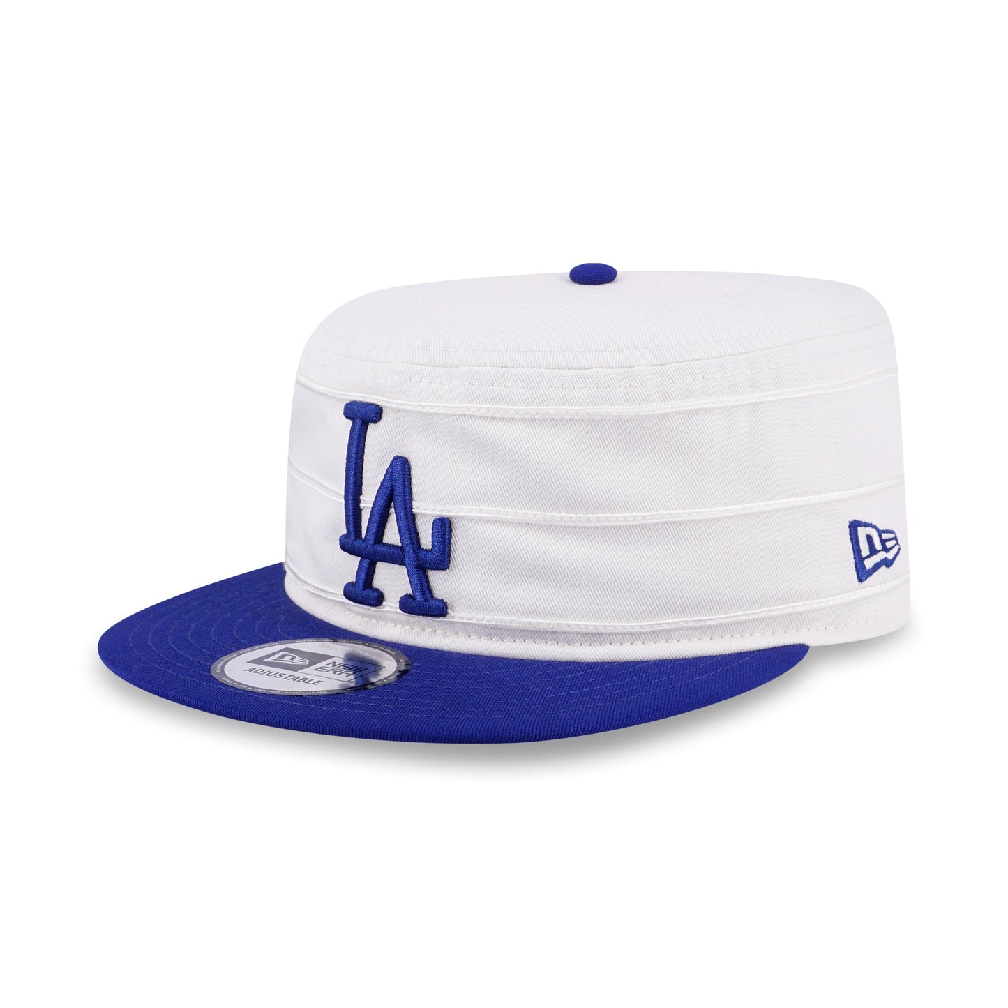 Pillbox Los Angeles Dodgers Pillbox Pack 2-Tone Dark Royal Visor Chrome White Snapback