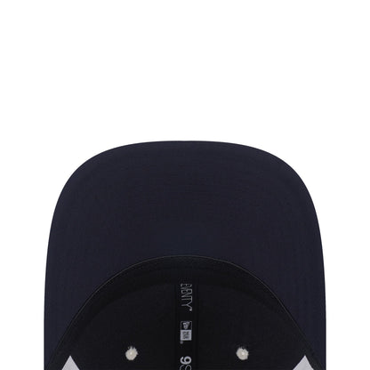9SEVENTY Trucker Detroit Tigers 2-Tone Navy Visor Chrome White Stretch Snapback