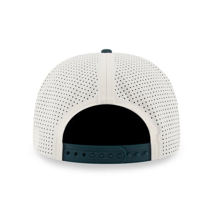 9SEVENTY Athletics Gradient 2-Tone Cilantro Green Visor Chrome White Stretch Snapback