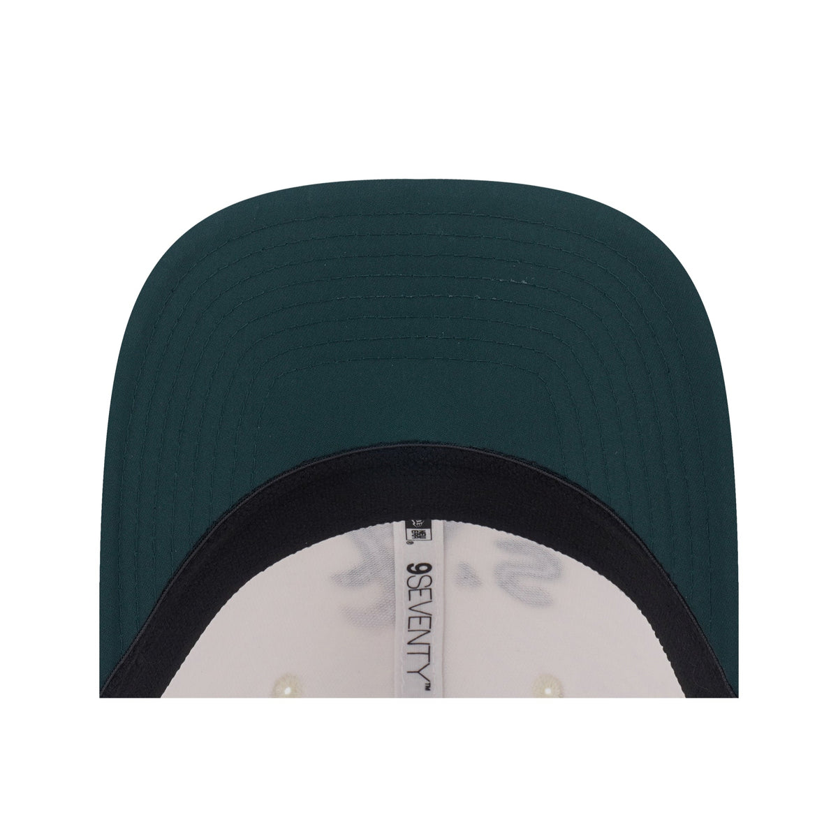 9SEVENTY Athletics Gradient 2-Tone Cilantro Green Visor Chrome White Stretch Snapback