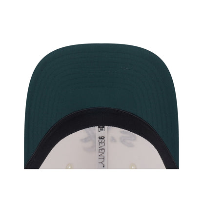 9SEVENTY Athletics Gradient 2-Tone Cilantro Green Visor Chrome White Stretch Snapback