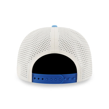 9SEVENTY Los Angeles Dodgers Gradient 2-Tone Radiant Blue Visor Chrome White Stretch Snapback