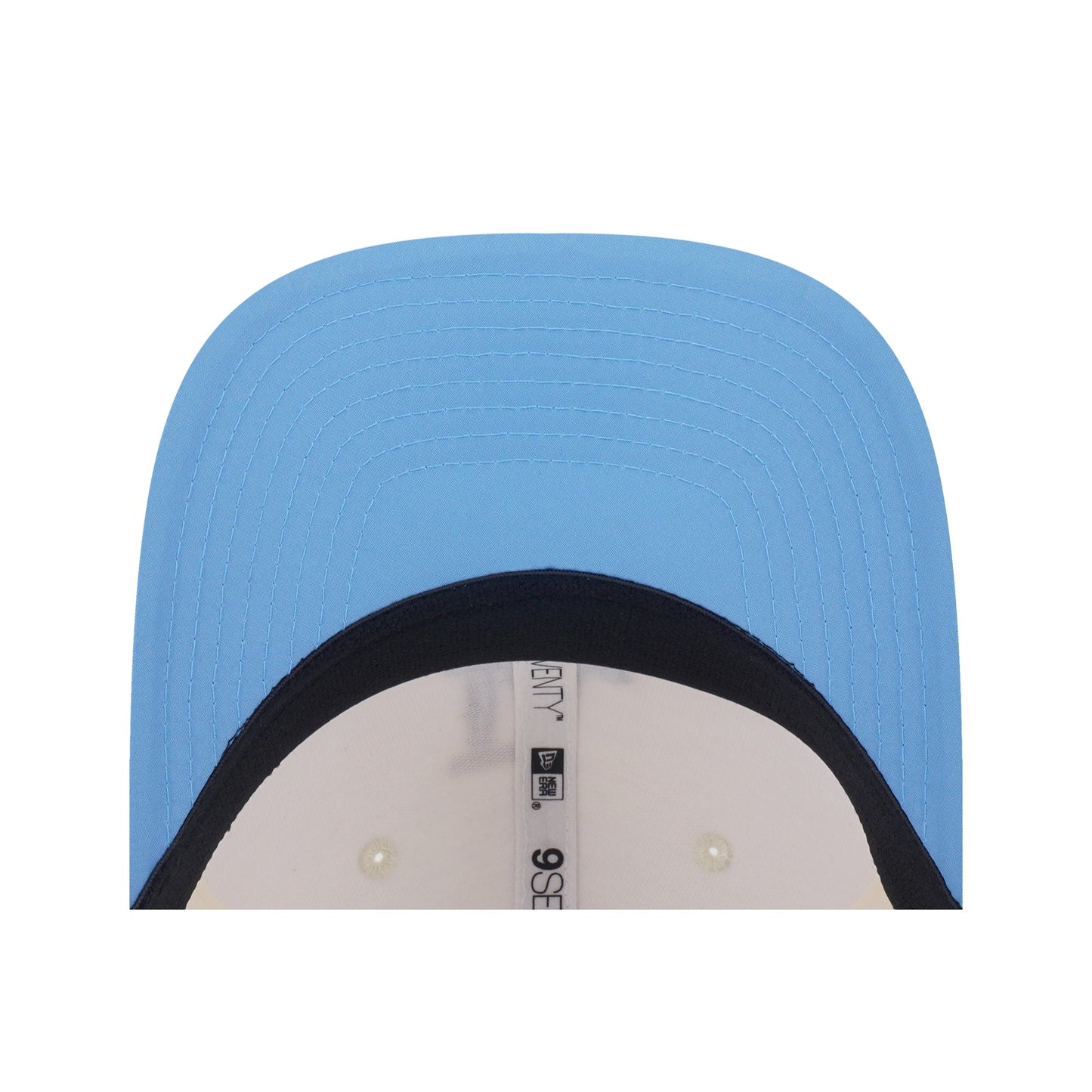 9SEVENTY Los Angeles Dodgers Gradient 2-Tone Radiant Blue Visor Chrome White Stretch Snapback