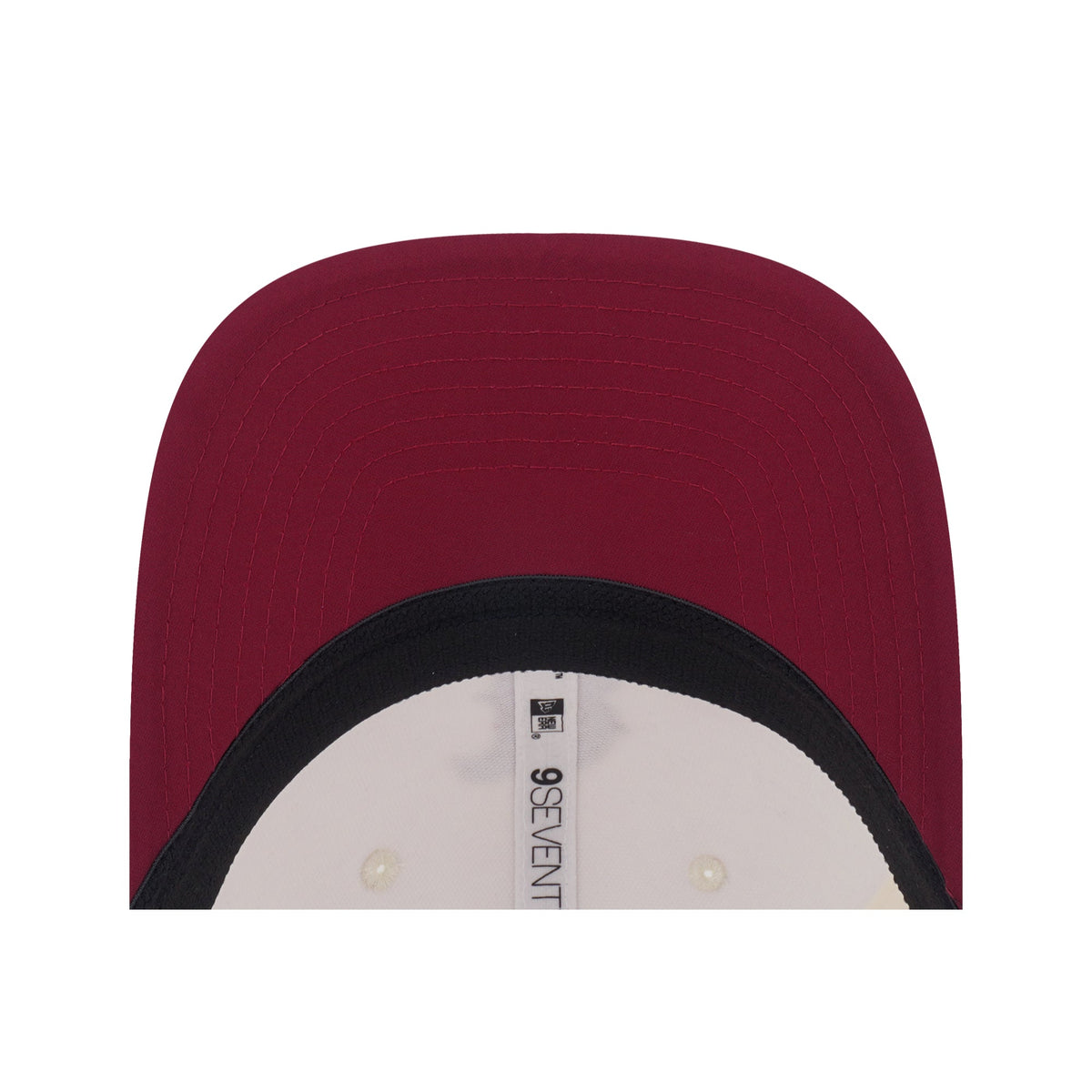 9SEVENTY Boston Red Sox Gradient 2-Tone Cardinal Visor Chrome White Stretch Snapback