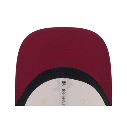 9SEVENTY Boston Red Sox Gradient 2-Tone Cardinal Visor Chrome White Stretch Snapback