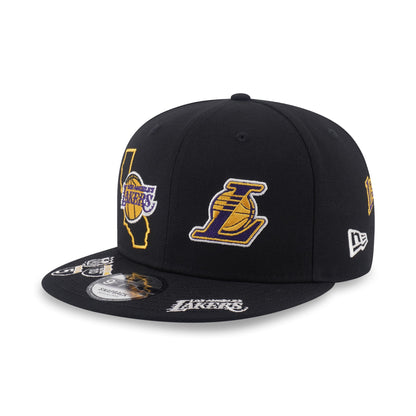 9FIFTY Los Angeles Lakers NBA Allover Black Snapback