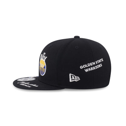9FIFTY Golden State Warriors NBA Allover Black Snapback