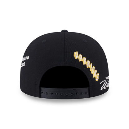 9FIFTY Golden State Warriors NBA Allover Black Snapback