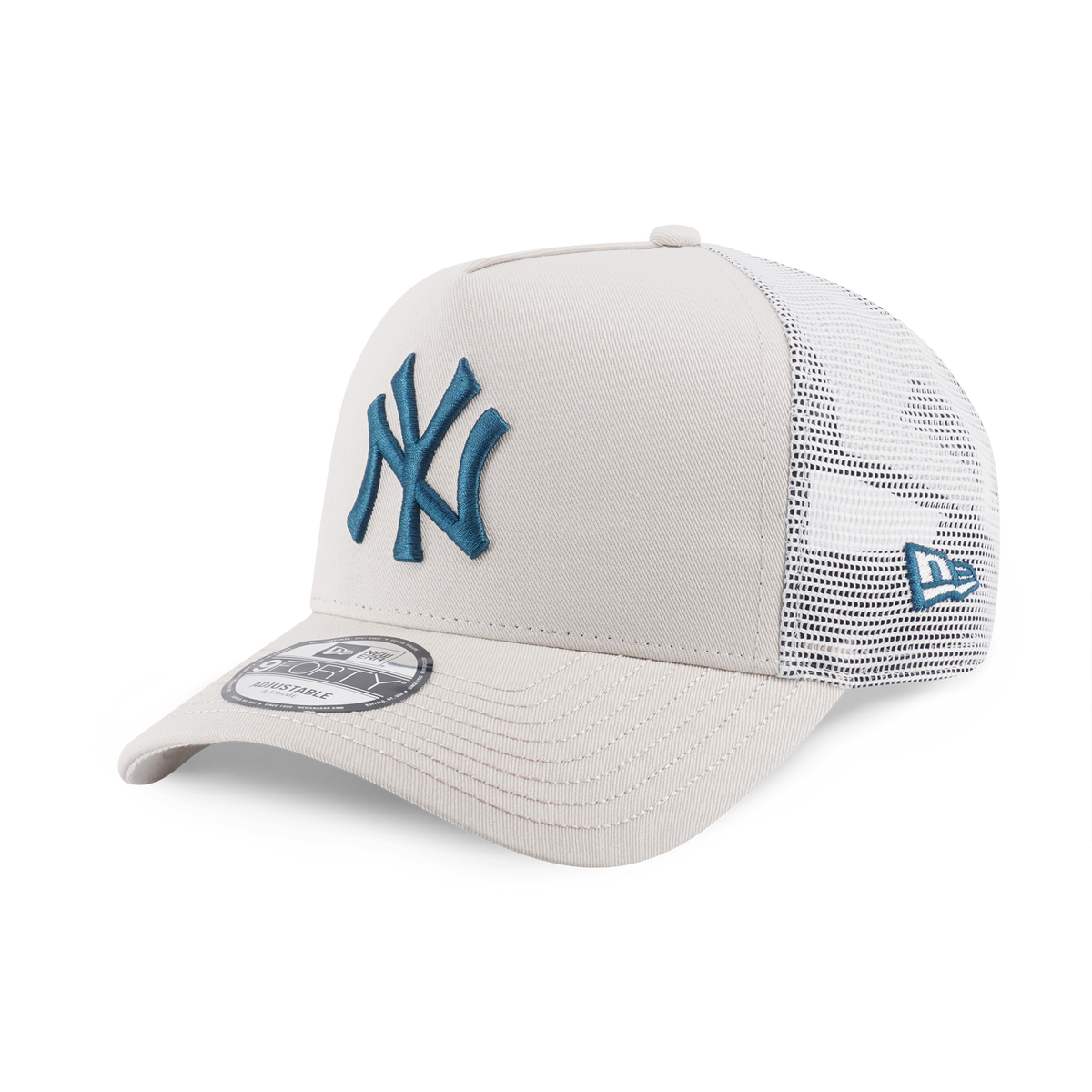 9FORTY A-Frame Trucker New York Yankees Color Era Ivory Snapback