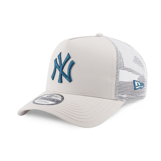 9FORTY A-Frame Trucker New York Yankees Color Era Ivory Snapback