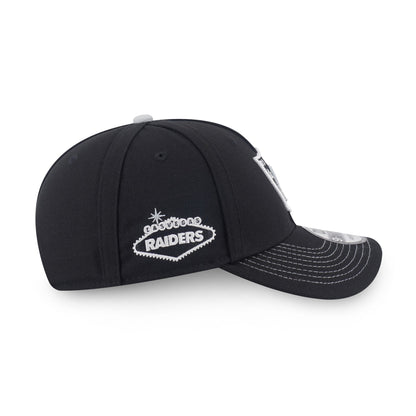 9FORTY Las Vegas Raiders New Era Fan Fam Black Adjustable