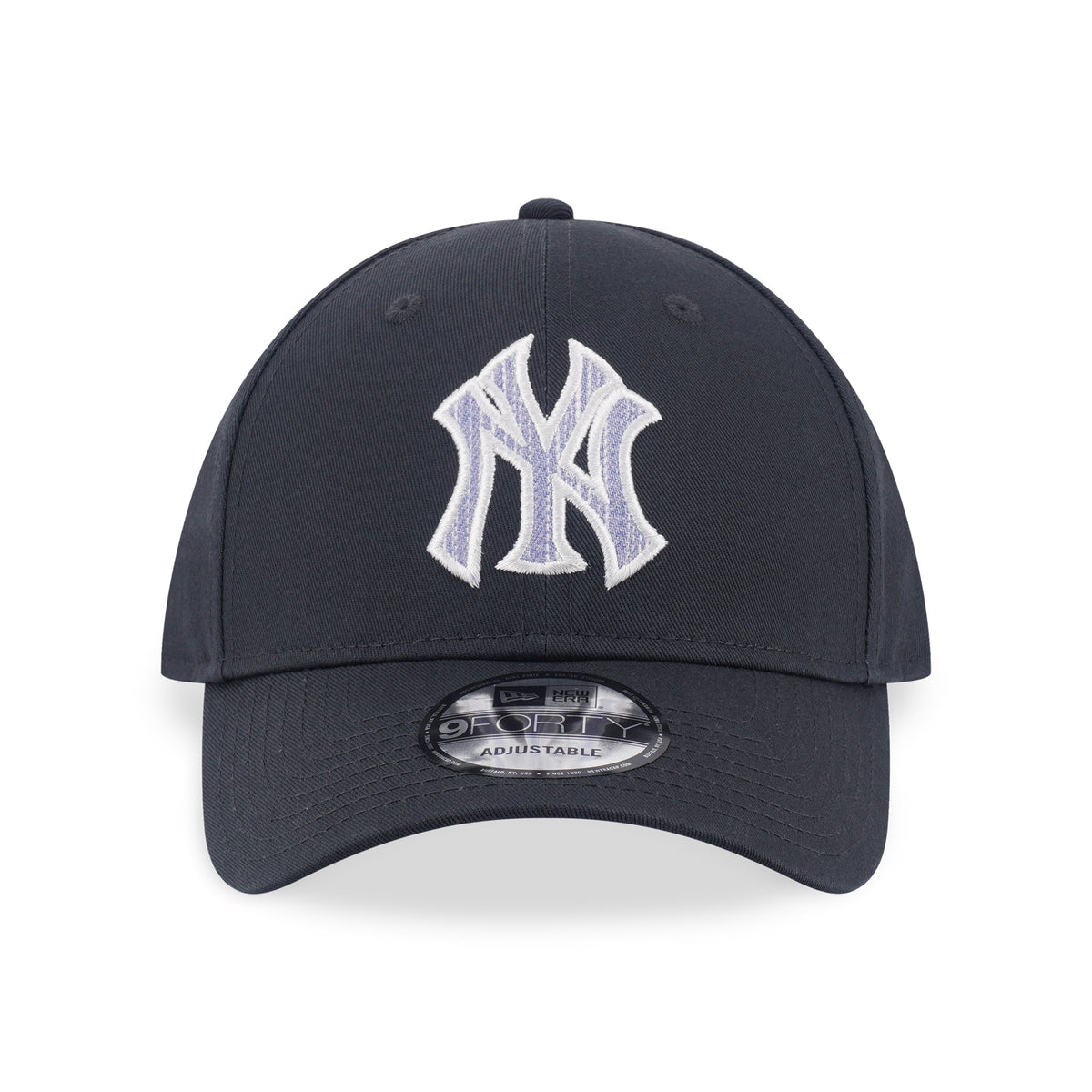 9FORTY New York Yankees MLB Patchwork Steel Clouds Gray Adjustable