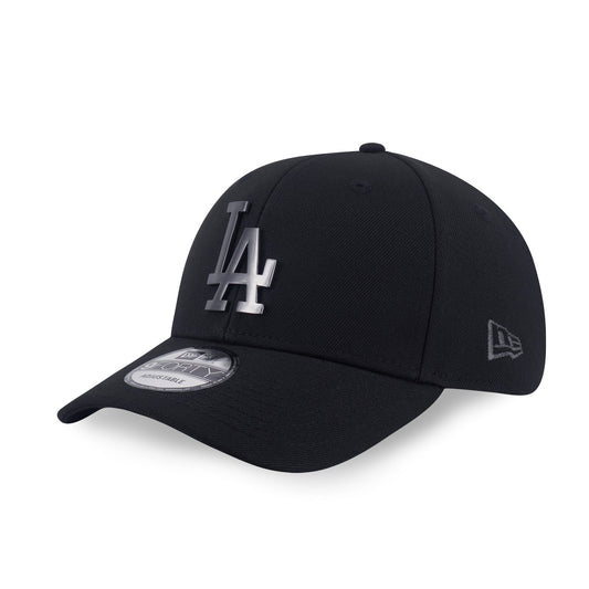 9FORTY Los Angeles Dodgers Nickel Metal Badge Black Adjustable