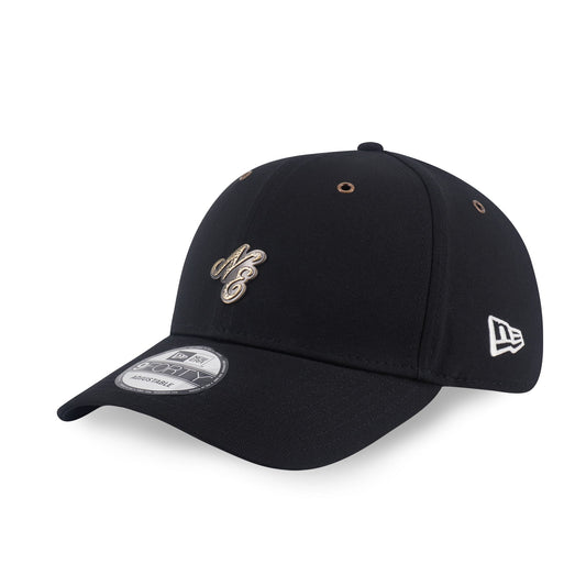 9FORTY New Era Hammered Metal Badge Black Adjustable