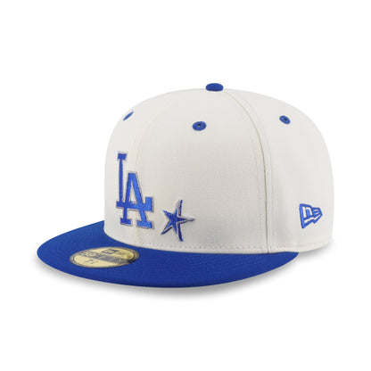 59FIFTY Los Angeles Dodgers Punkcore 2-Tone Dark Royal Visor Chrome White Fitted