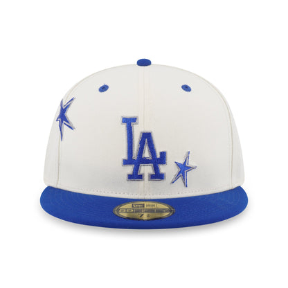 59FIFTY Los Angeles Dodgers Punkcore 2-Tone Dark Royal Visor Chrome White Fitted