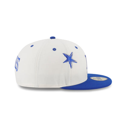 59FIFTY Los Angeles Dodgers Punkcore 2-Tone Dark Royal Visor Chrome White Fitted