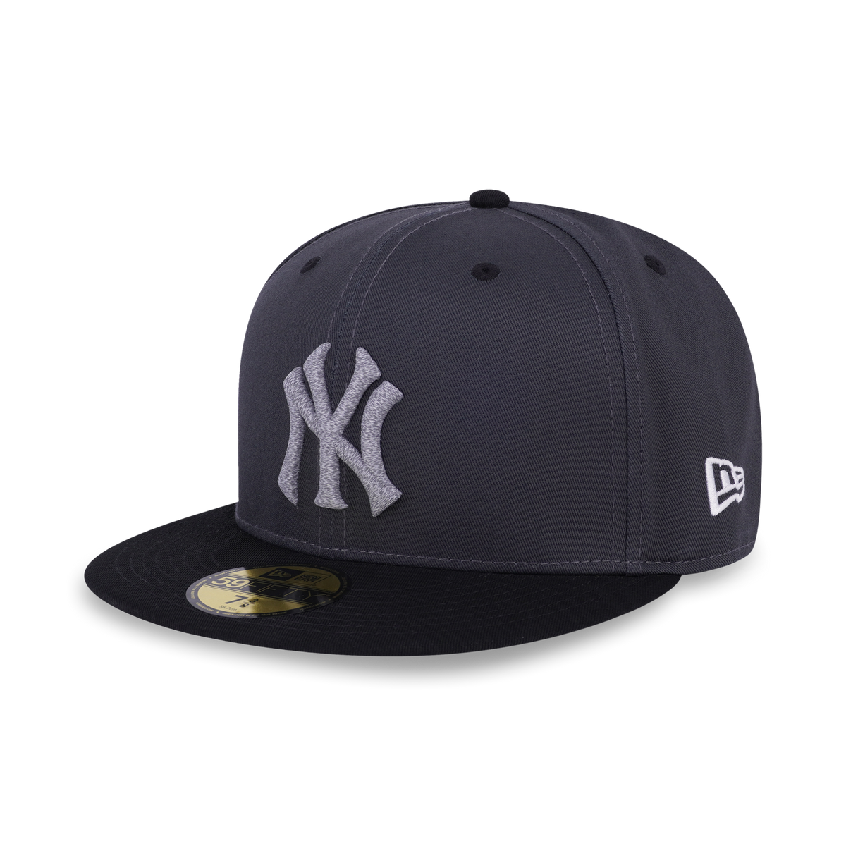 59FIFTY New York Yankees Pack Reflective 2-Tone Black Visor Steel Cloud Fitted