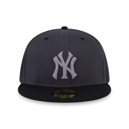 59FIFTY New York Yankees Pack Reflective 2-Tone Black Visor Steel Cloud Fitted