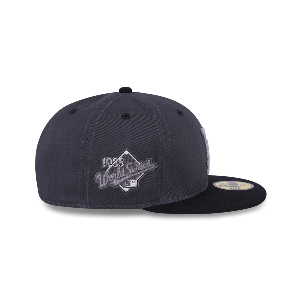 59FIFTY Los Angeles Dodgers Pack Reflective 2-Tone Black Visor Steel Cloud Fitted