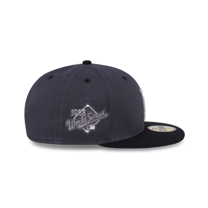 59FIFTY Los Angeles Dodgers Pack Reflective 2-Tone Black Visor Steel Cloud Fitted