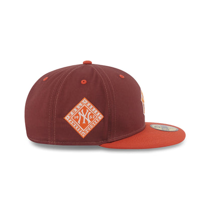 59FIFTY New York Yankees Fall Park Pack 2-Tone Warm Flame Visor Deep Auburn Fitted