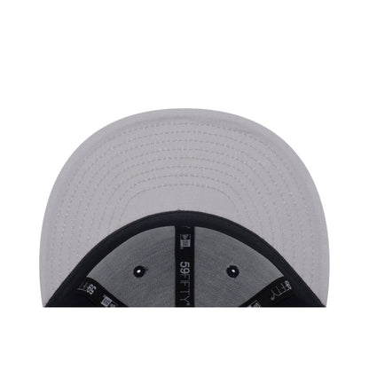 59FIFTY Los Angeles Dodgers Denim Mix 2-Tone Denim Visor Navy Fitted