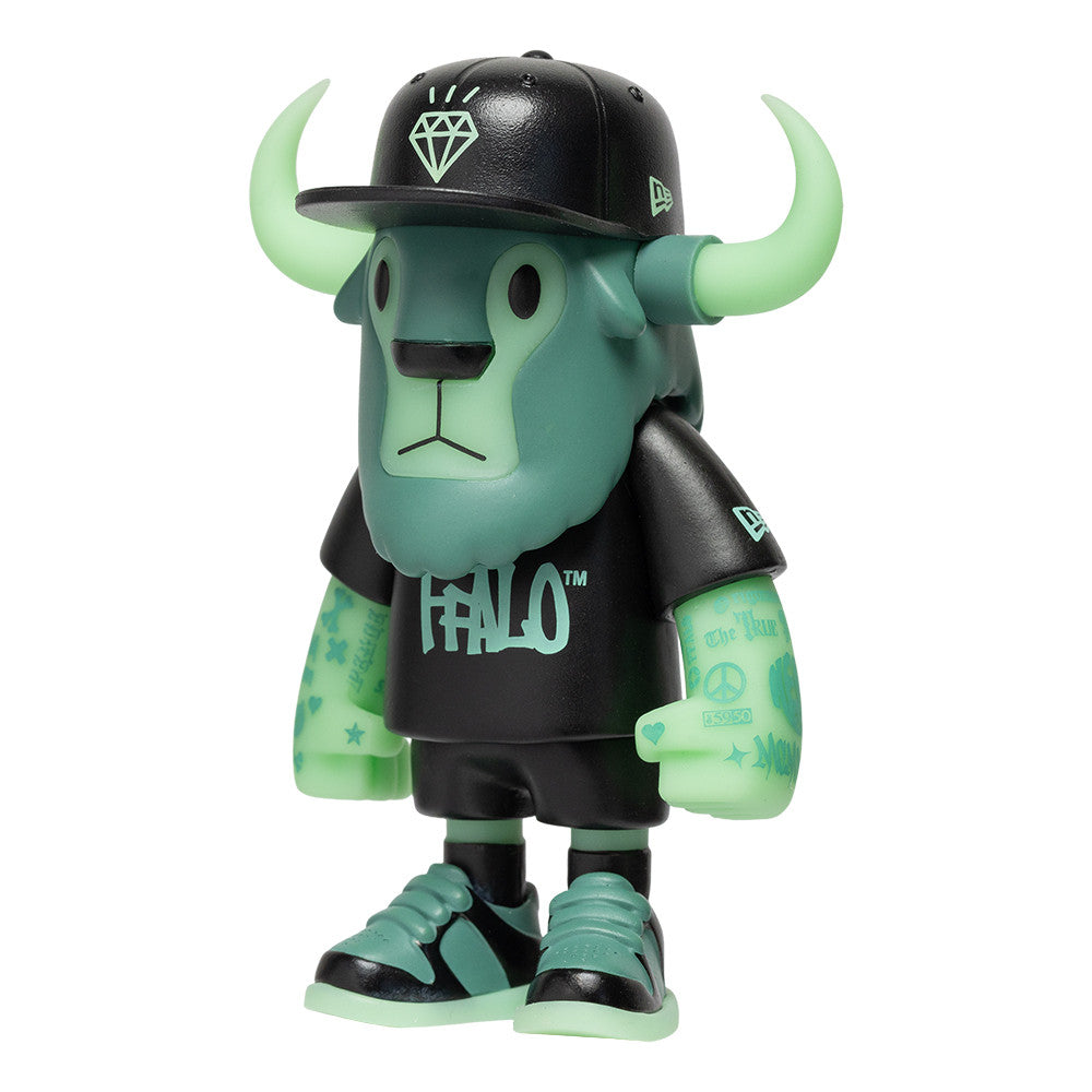 New Era 59FIFTY Day Glow-in-the-Dark FFALO Mini Buffalo Figurine 7cm