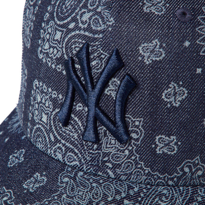 59FIFTY Pre-Curved New York Yankees Laser Burn Out Denim Fitted