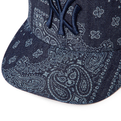 59FIFTY Pre-Curved New York Yankees Laser Burn Out Denim Fitted