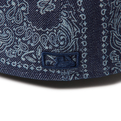 59FIFTY Pre-Curved New York Yankees Laser Burn Out Denim Fitted