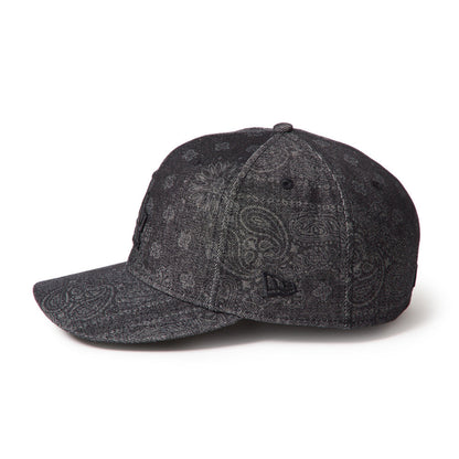 59FIFTY Pre-Curved Los Angeles Dodgers Laser Burn Out Denim Black Fitted