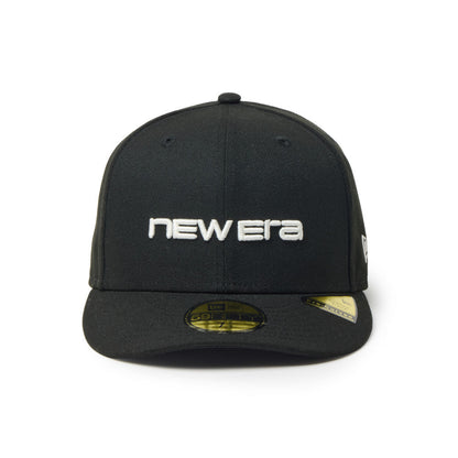 59FIFTY Pre-Curved New Era Brand Name Logo Black Fitted