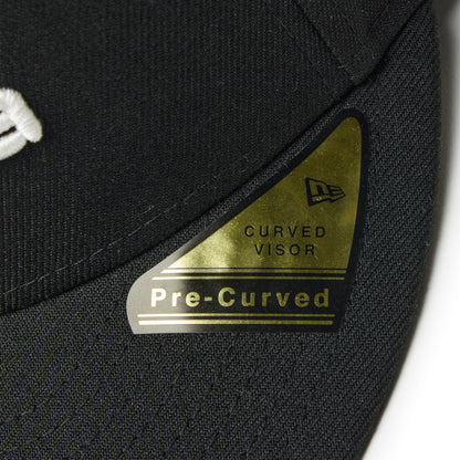 59FIFTY Pre-Curved New Era Brand Name Logo Black Fitted