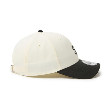 9FORTY CS San Diego Padres 2-Tone Black Visor Chrome White Black Adjustable
