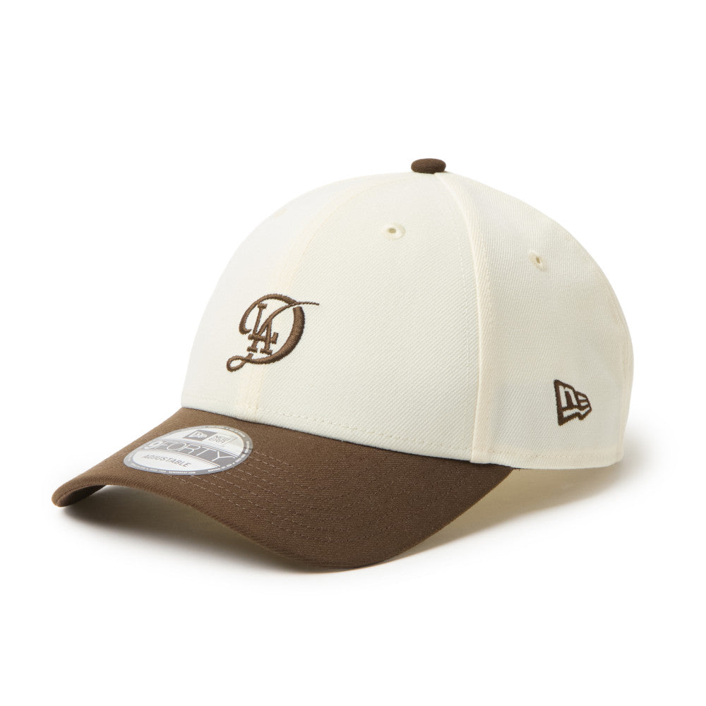 9FORTY CS Los Angeles Dodgers City Connect 2-Tone Walnut Visor Chrome White Adjsutable