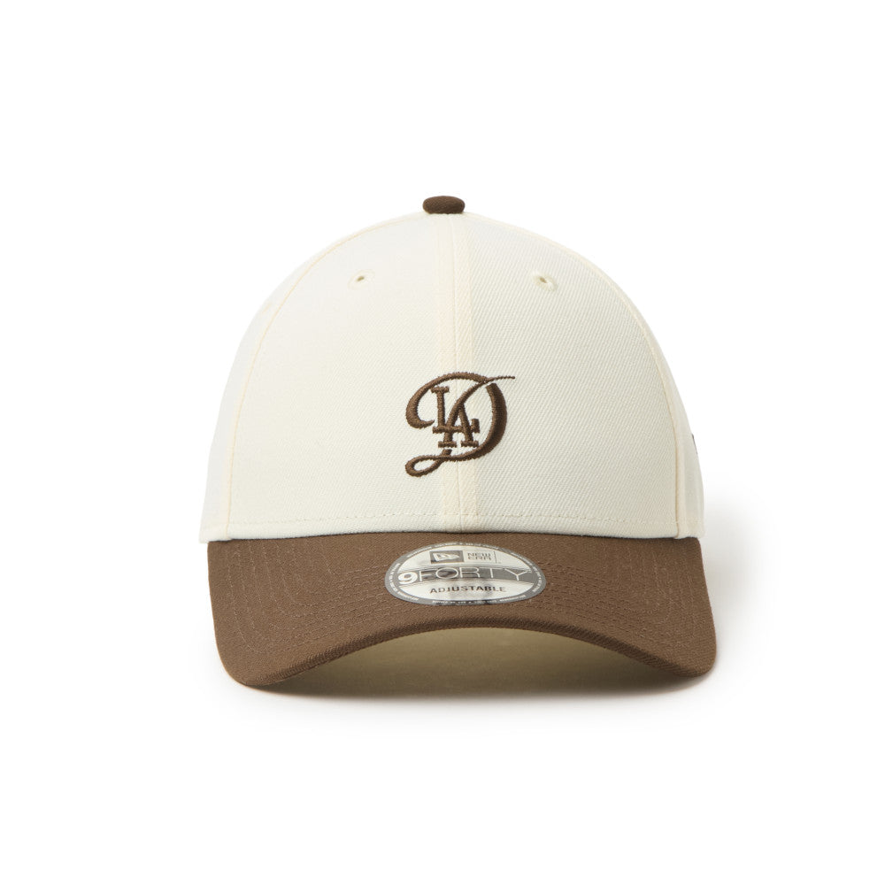 9FORTY CS Los Angeles Dodgers City Connect 2-Tone Walnut Visor Chrome White Adjsutable