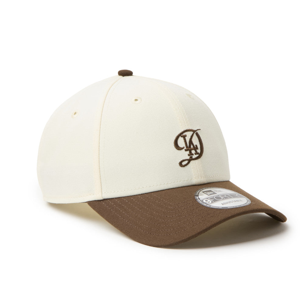9FORTY CS Los Angeles Dodgers City Connect 2-Tone Walnut Visor Chrome White Adjsutable