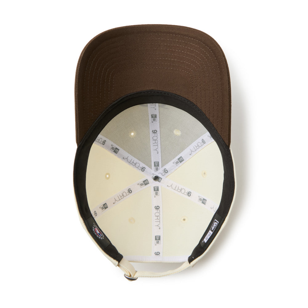 9FORTY CS Los Angeles Dodgers City Connect 2-Tone Walnut Visor Chrome White Adjsutable