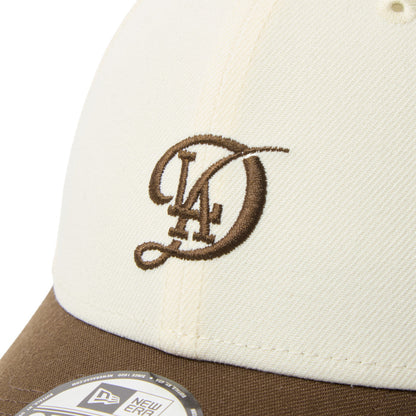 9FORTY CS Los Angeles Dodgers City Connect 2-Tone Walnut Visor Chrome White Adjsutable