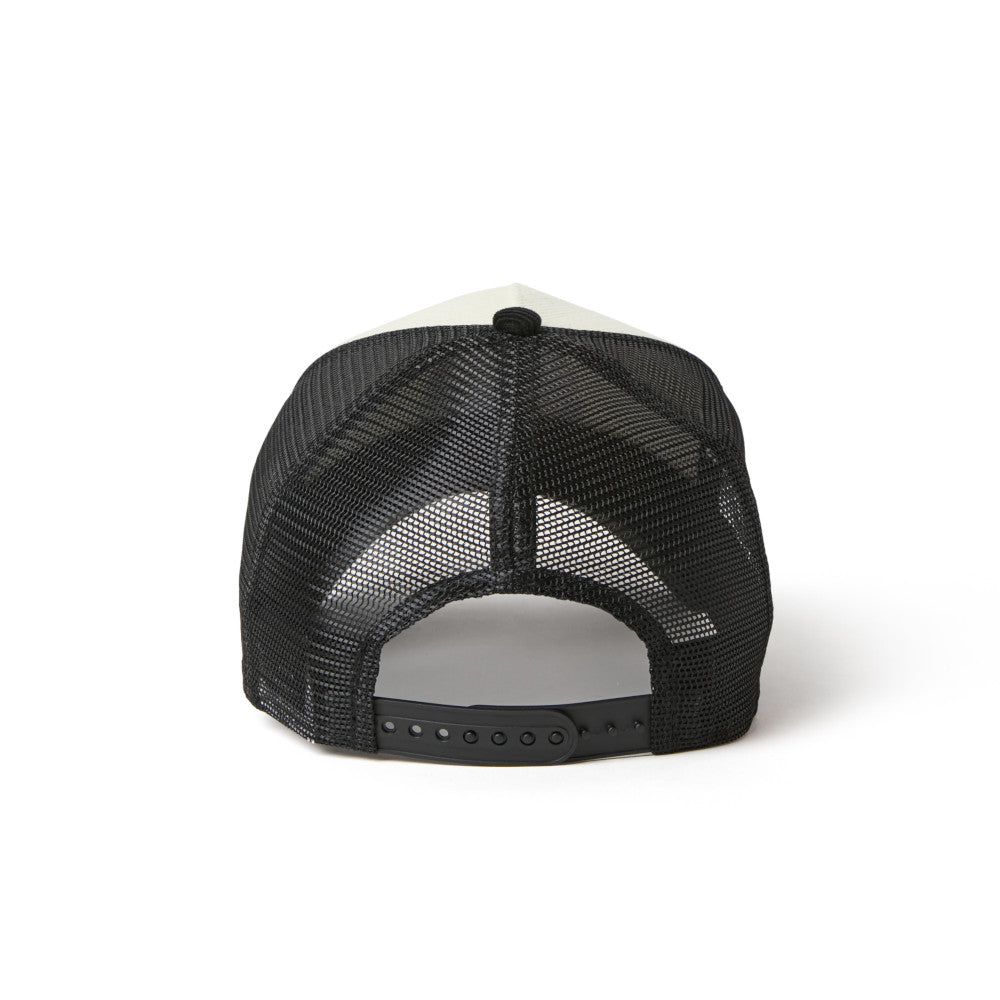 9FORTY A-Frame Trucker Corduroy OOTTF 2-Tone Black Visor Chrome White Snapback